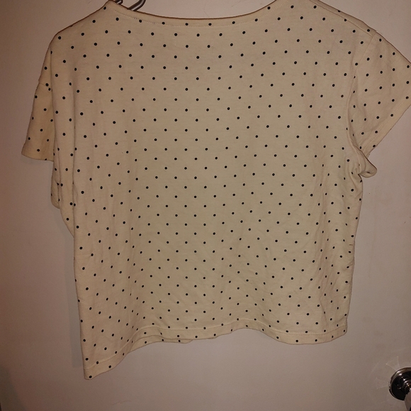 Madewell Cap-Sleeve Boxy Tee In Polka Dot Sz.S - Picture 6 of 9